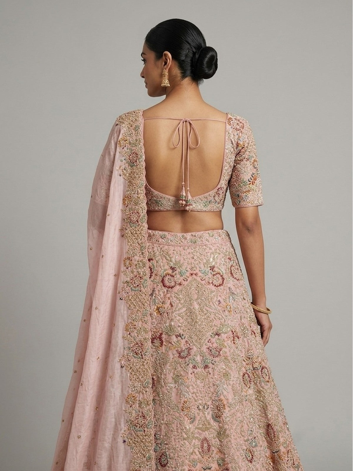 Peach Grandeur Lehenga Choli