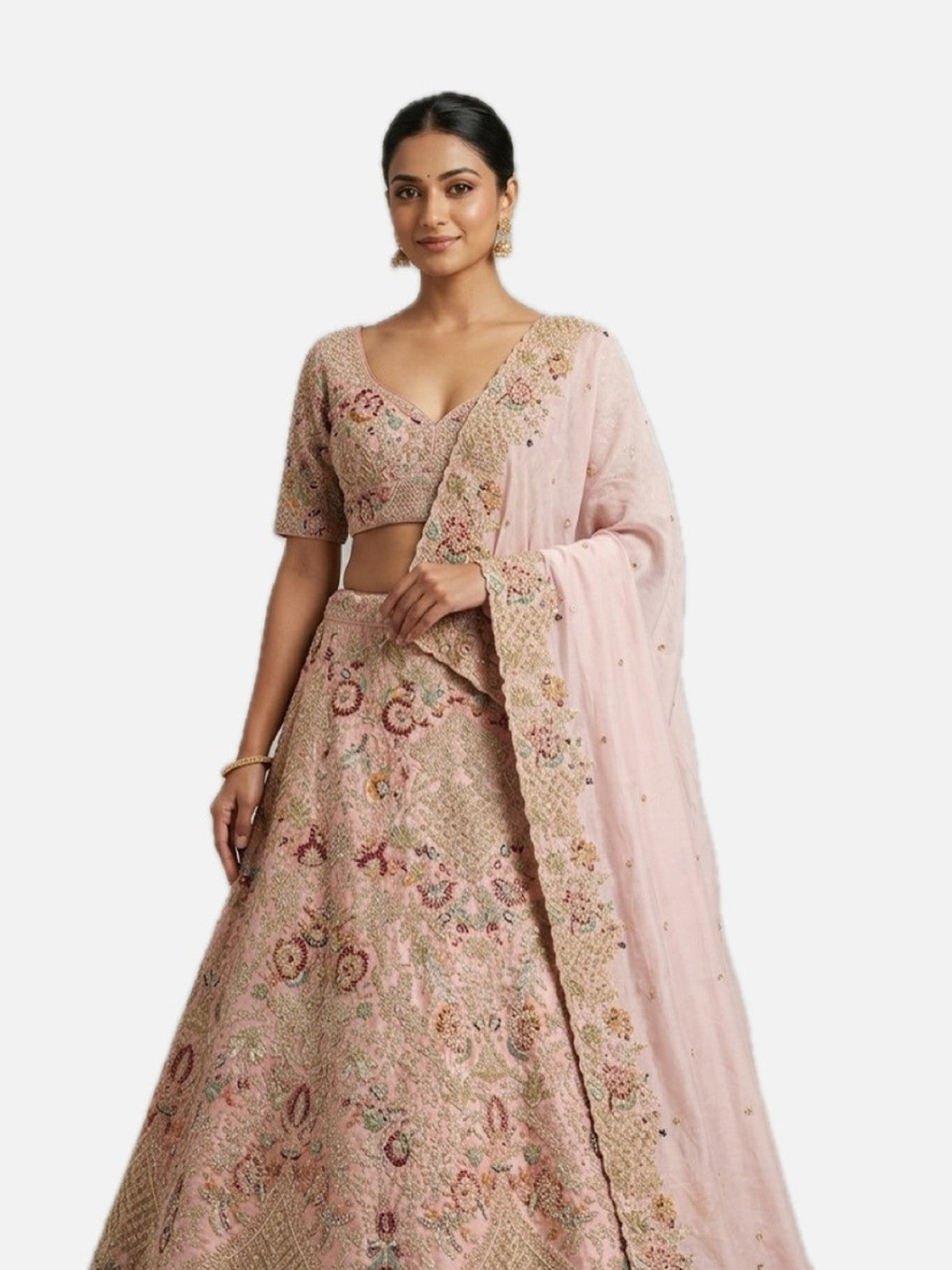 Peach Grandeur Lehenga Choli