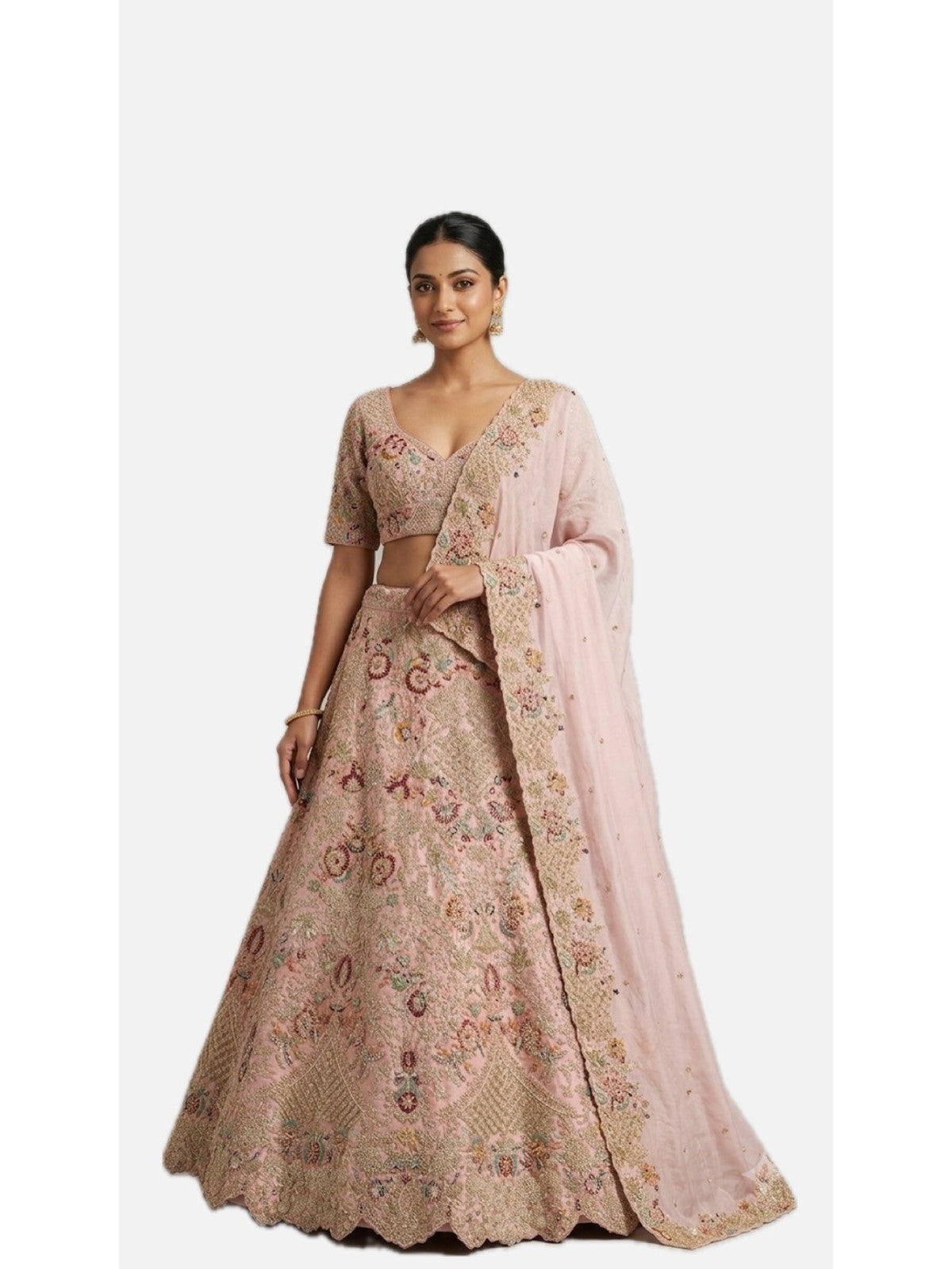 Peach Grandeur Lehenga Choli
