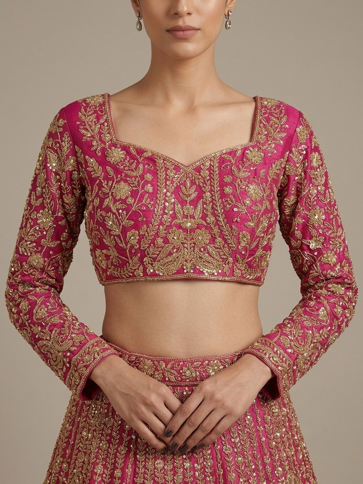 Pink Zeb Lehenga Choli