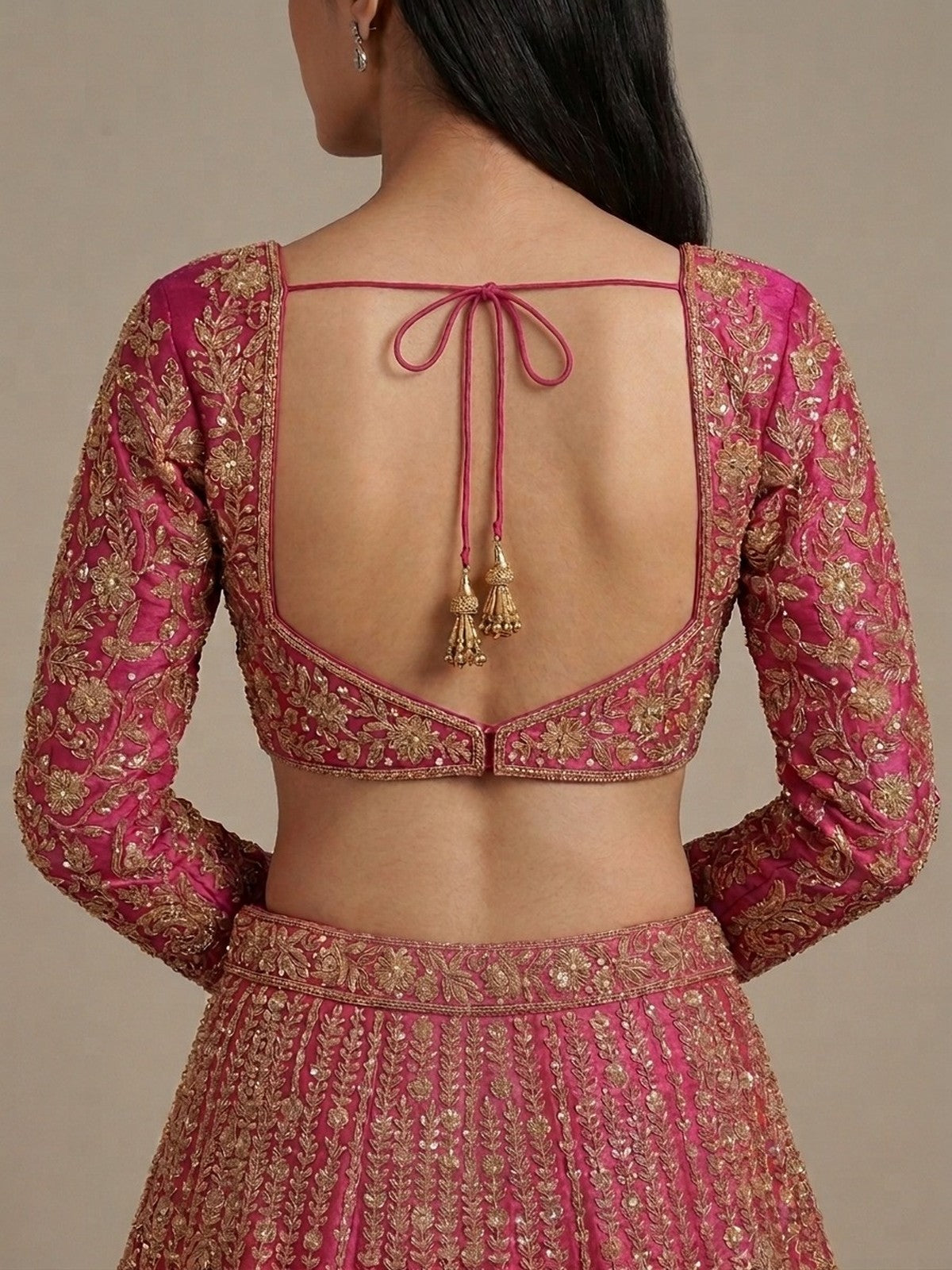 Pink Zeb Lehenga Choli