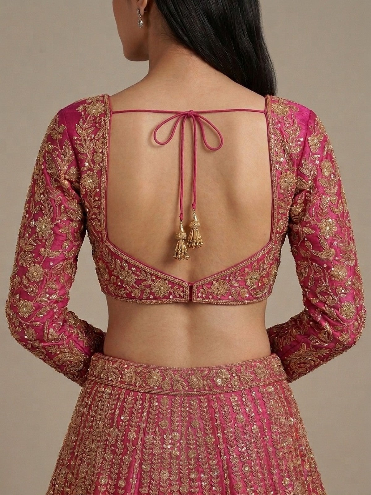 Pink Zeb Lehenga Choli