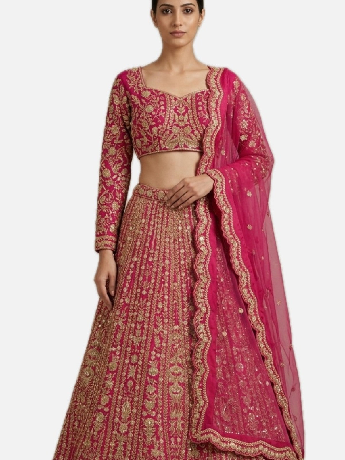 Pink Zeb Lehenga Choli