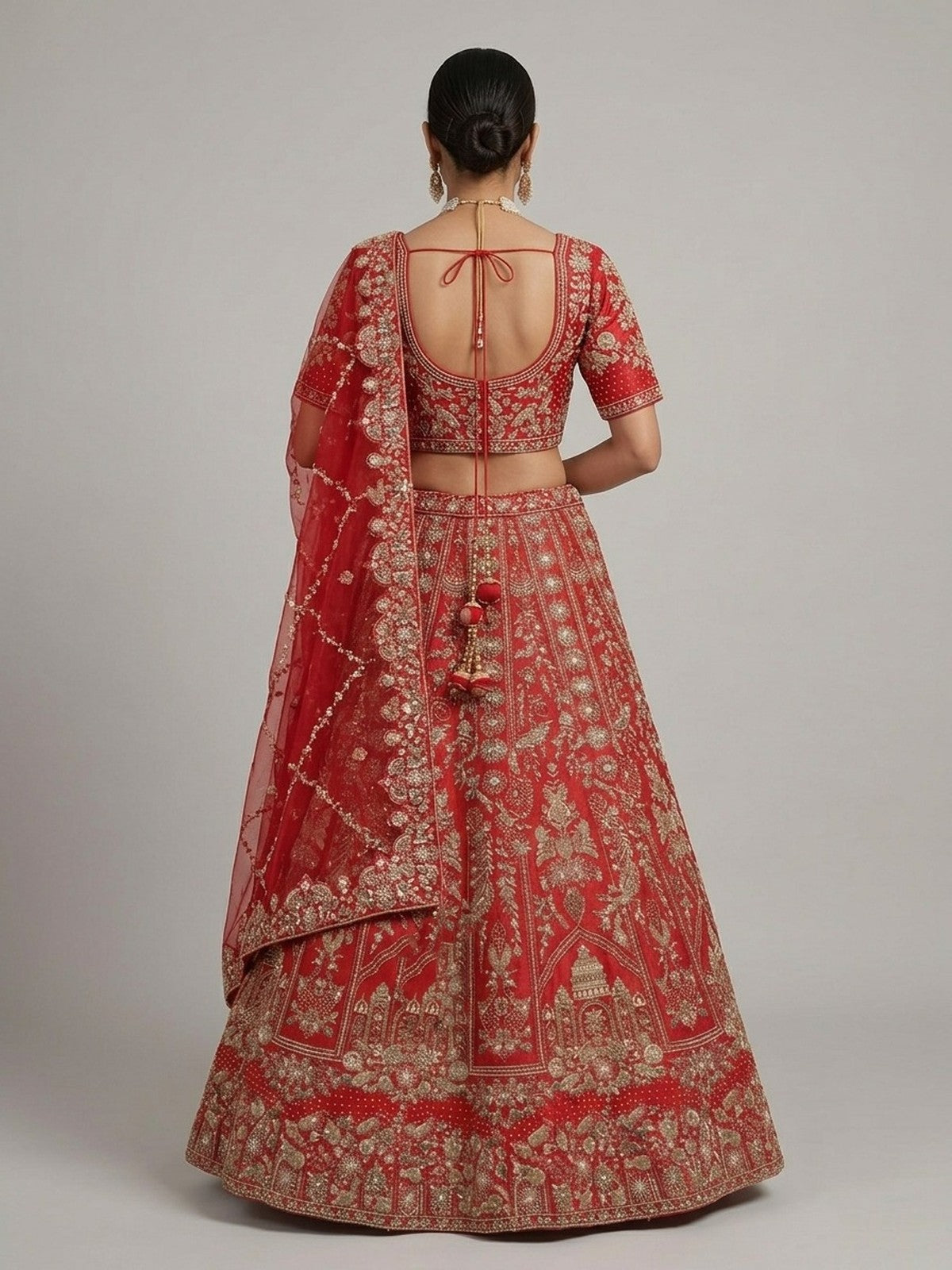 Red Heritage Lehenga Choli