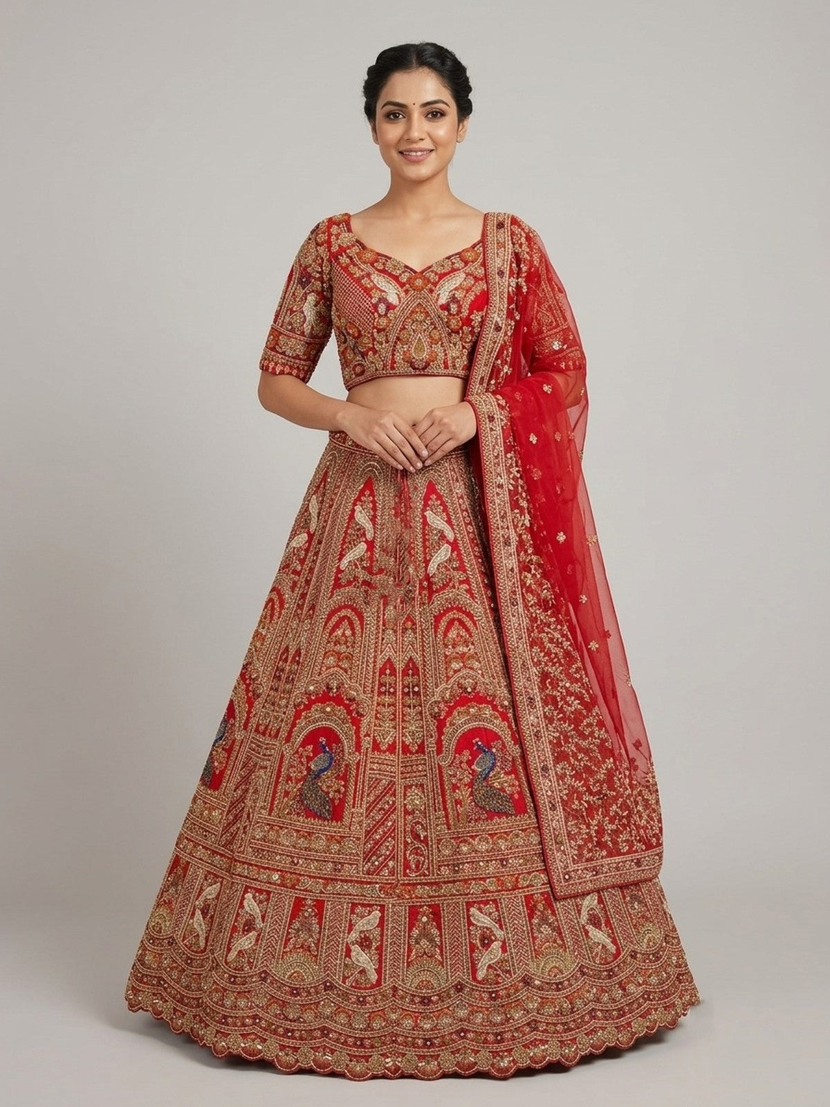 Red Riwaayat Lehenga Choli