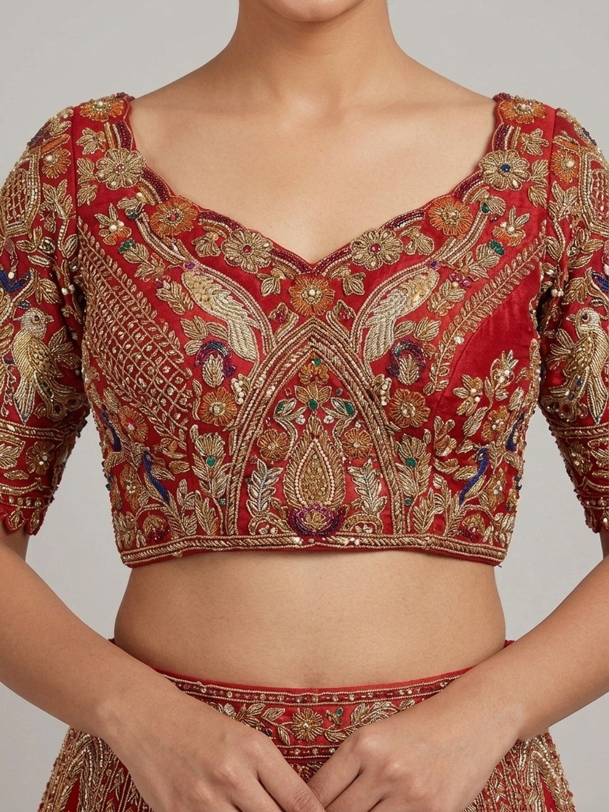 Red Riwaayat Lehenga Choli