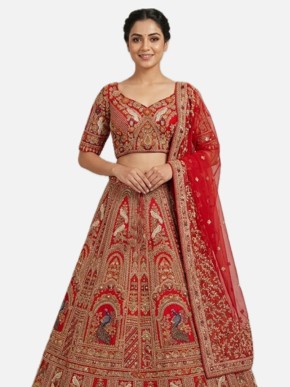 Red Riwaayat Lehenga Choli
