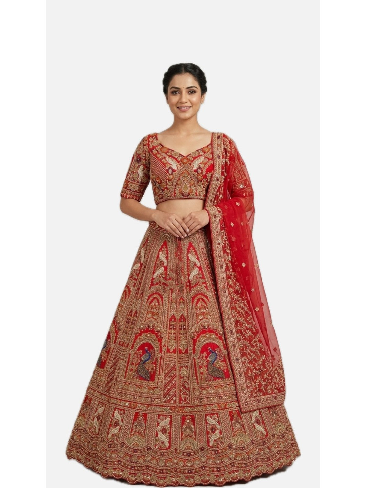 Red Riwaayat Lehenga Choli