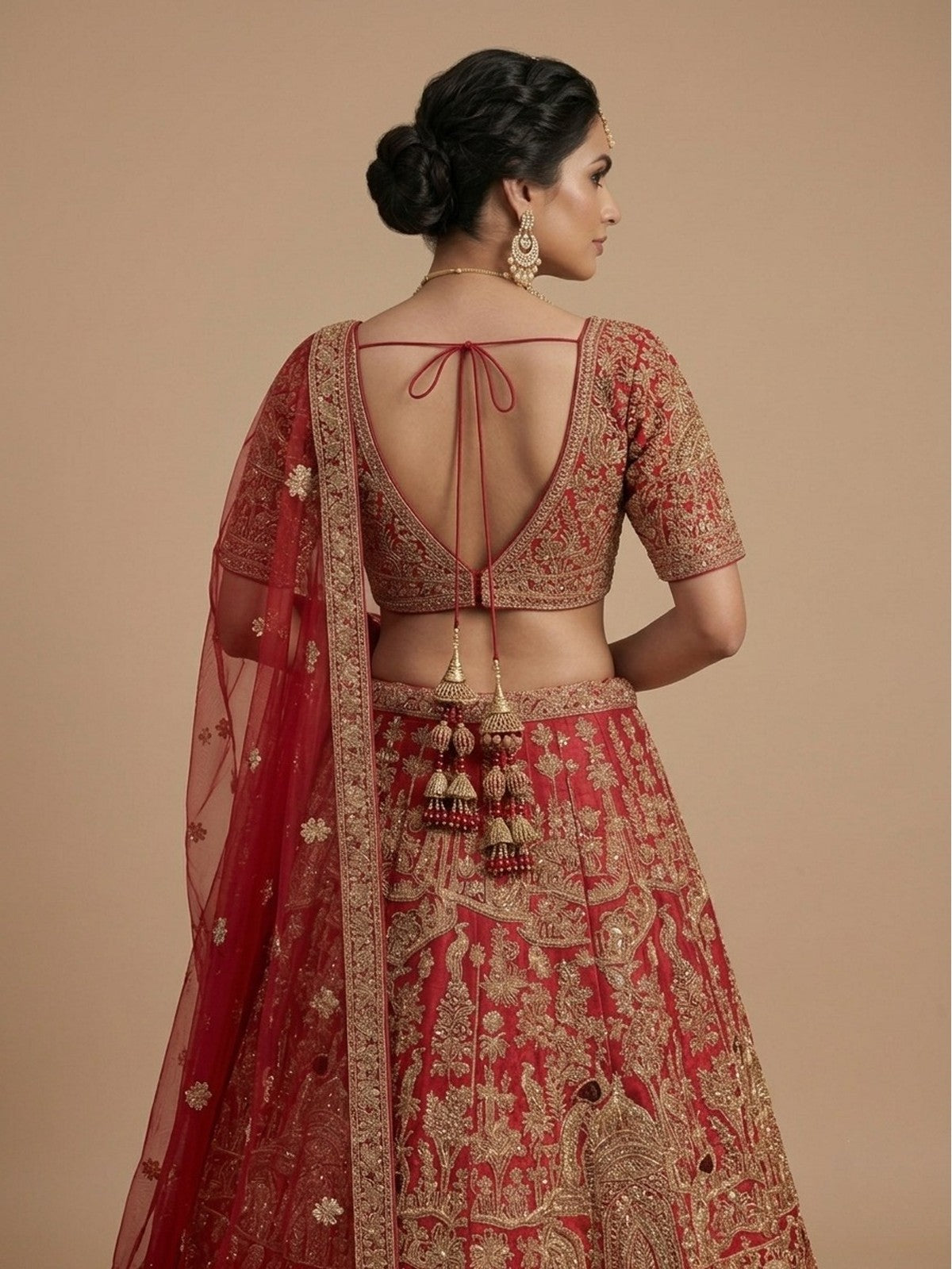 Red Shaan Lehenga Choli