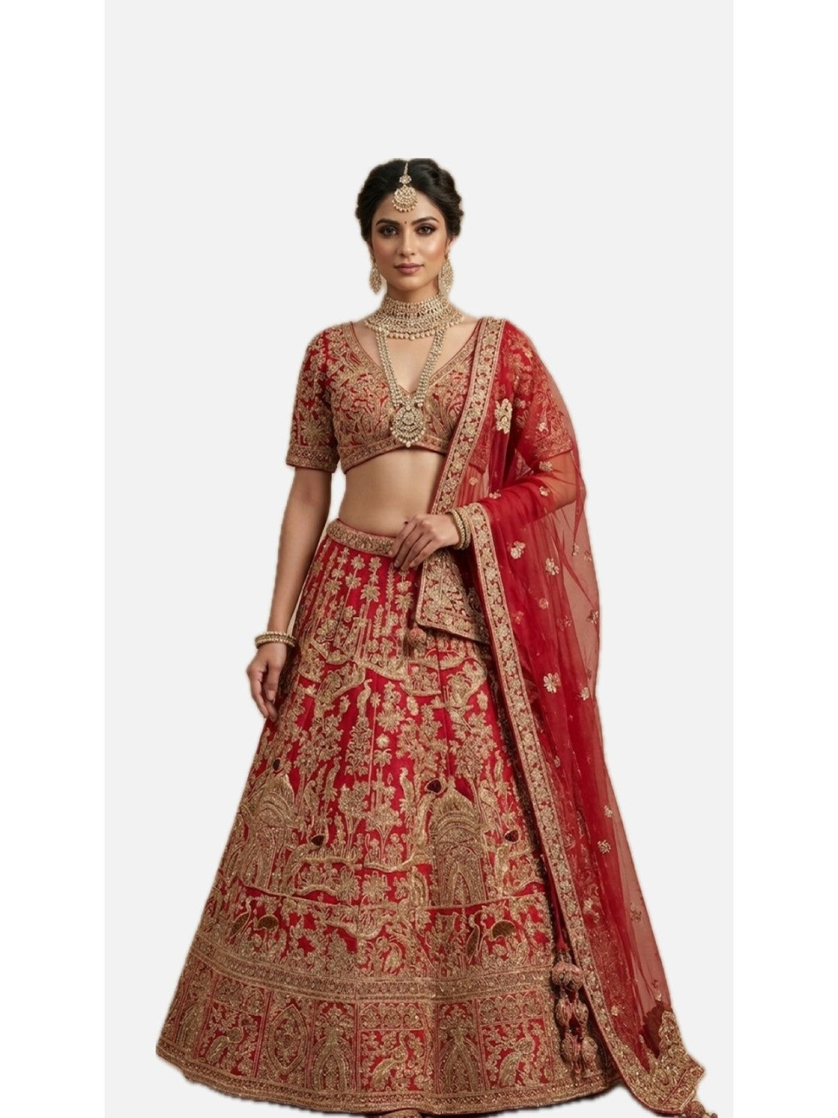Red Shaan Lehenga Choli