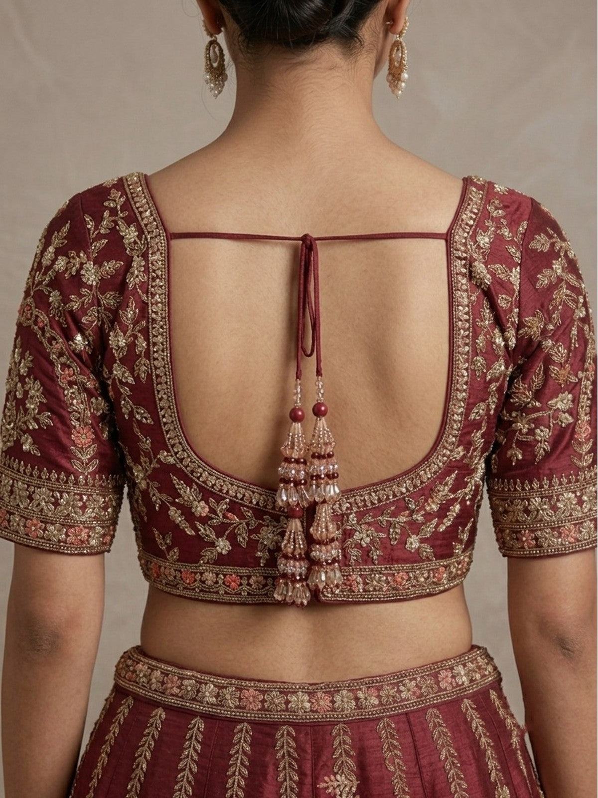 Maroon Heritage Lehenga Choli