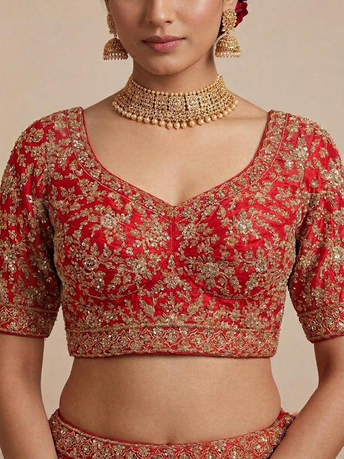 Red Jashn Lehenga Choli