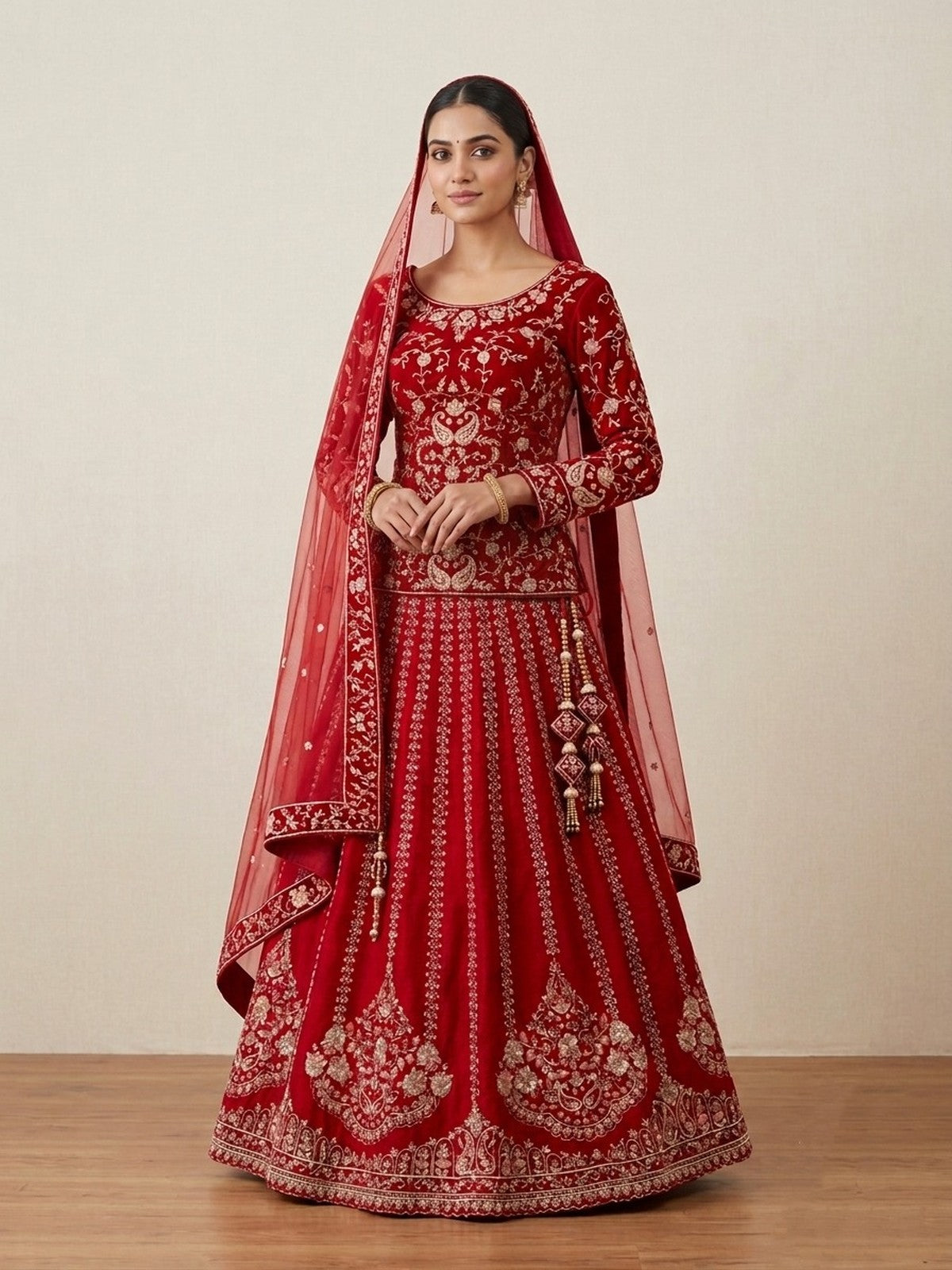 Red Majesty Lehenga Choli