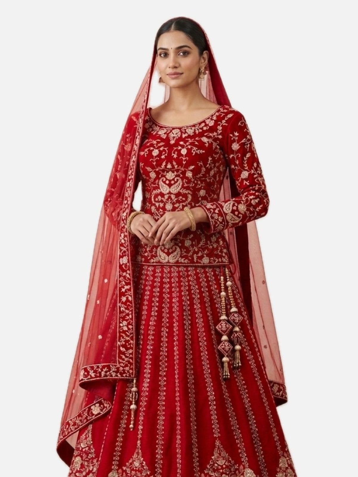 Red Majesty Lehenga Choli
