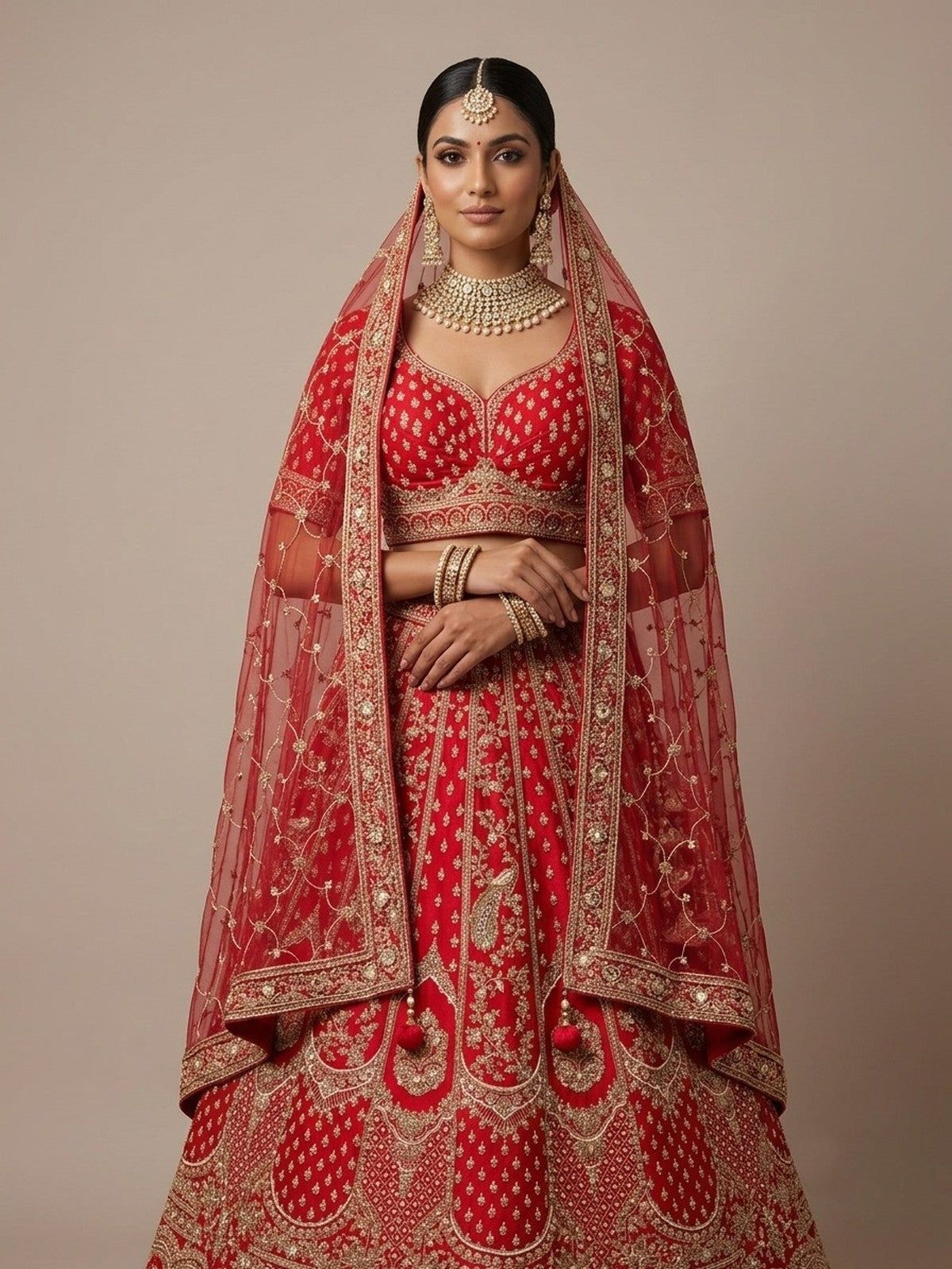 Red Splendour Lehenga Choli