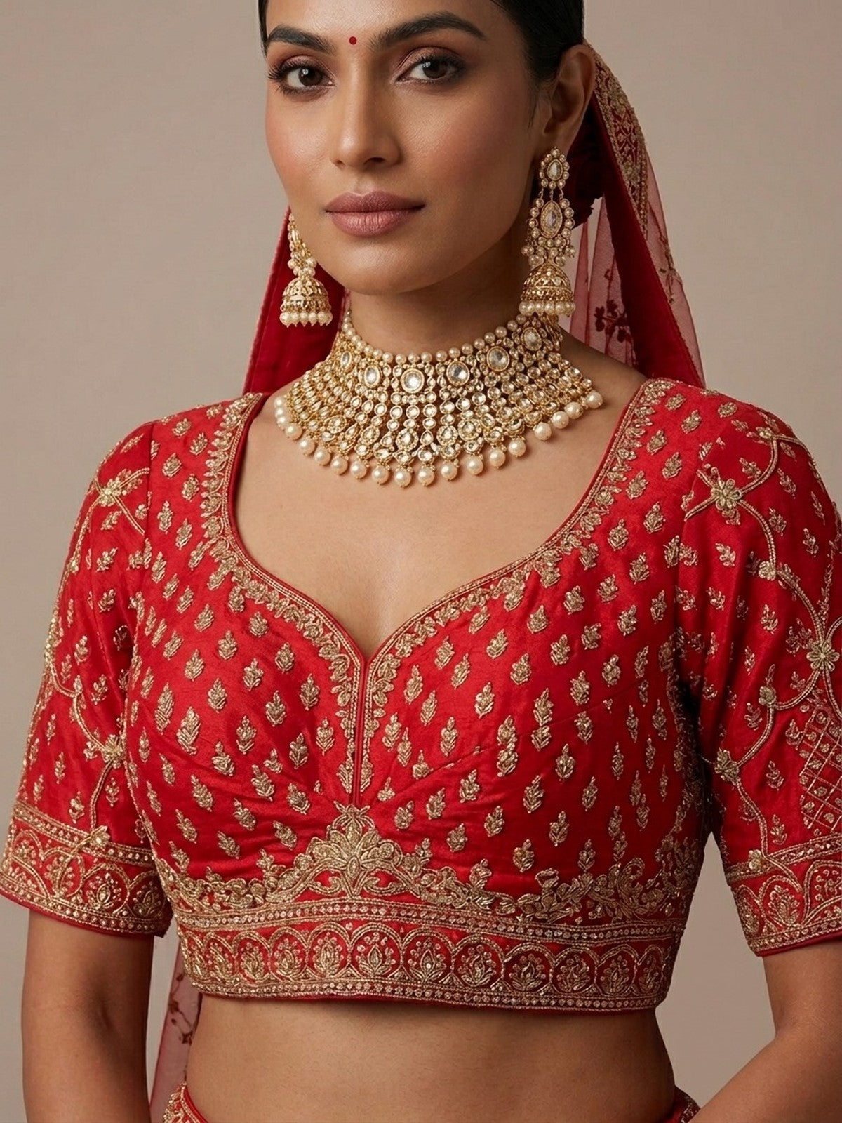 Red Splendour Lehenga Choli