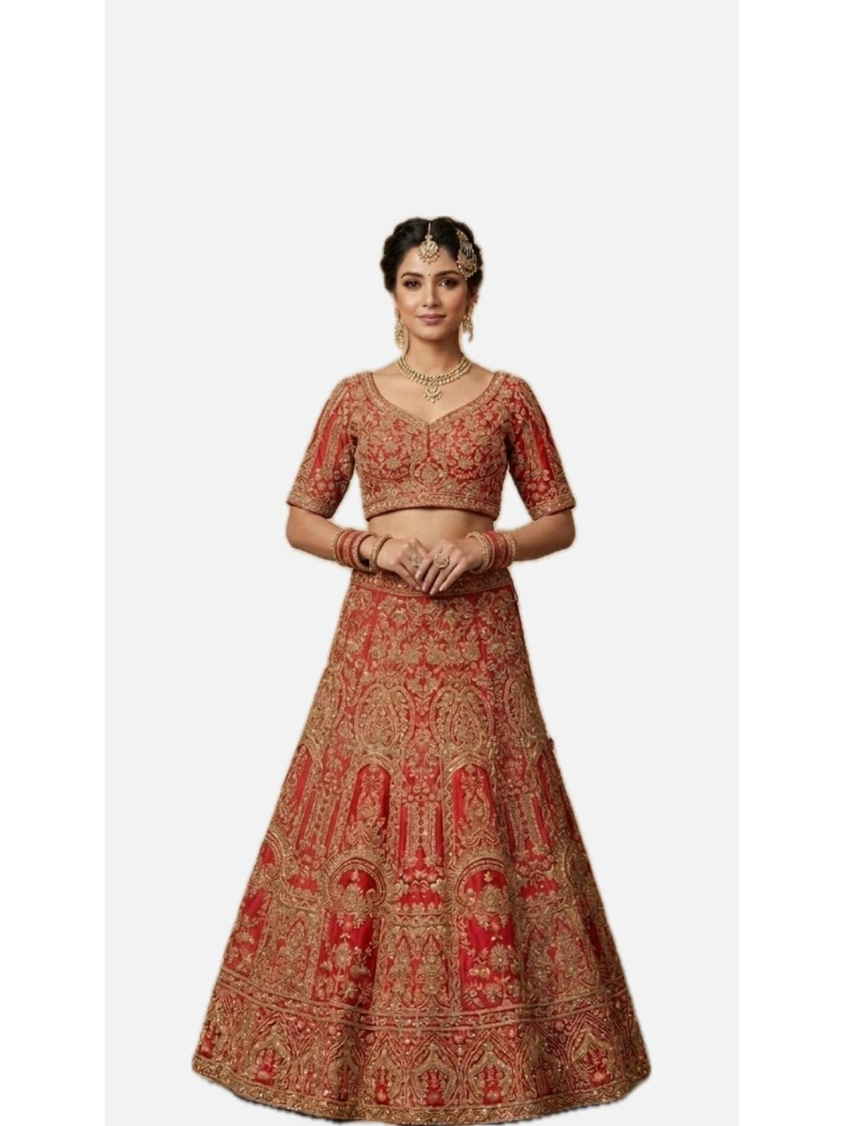 Red Extravagance Lehenga Choli