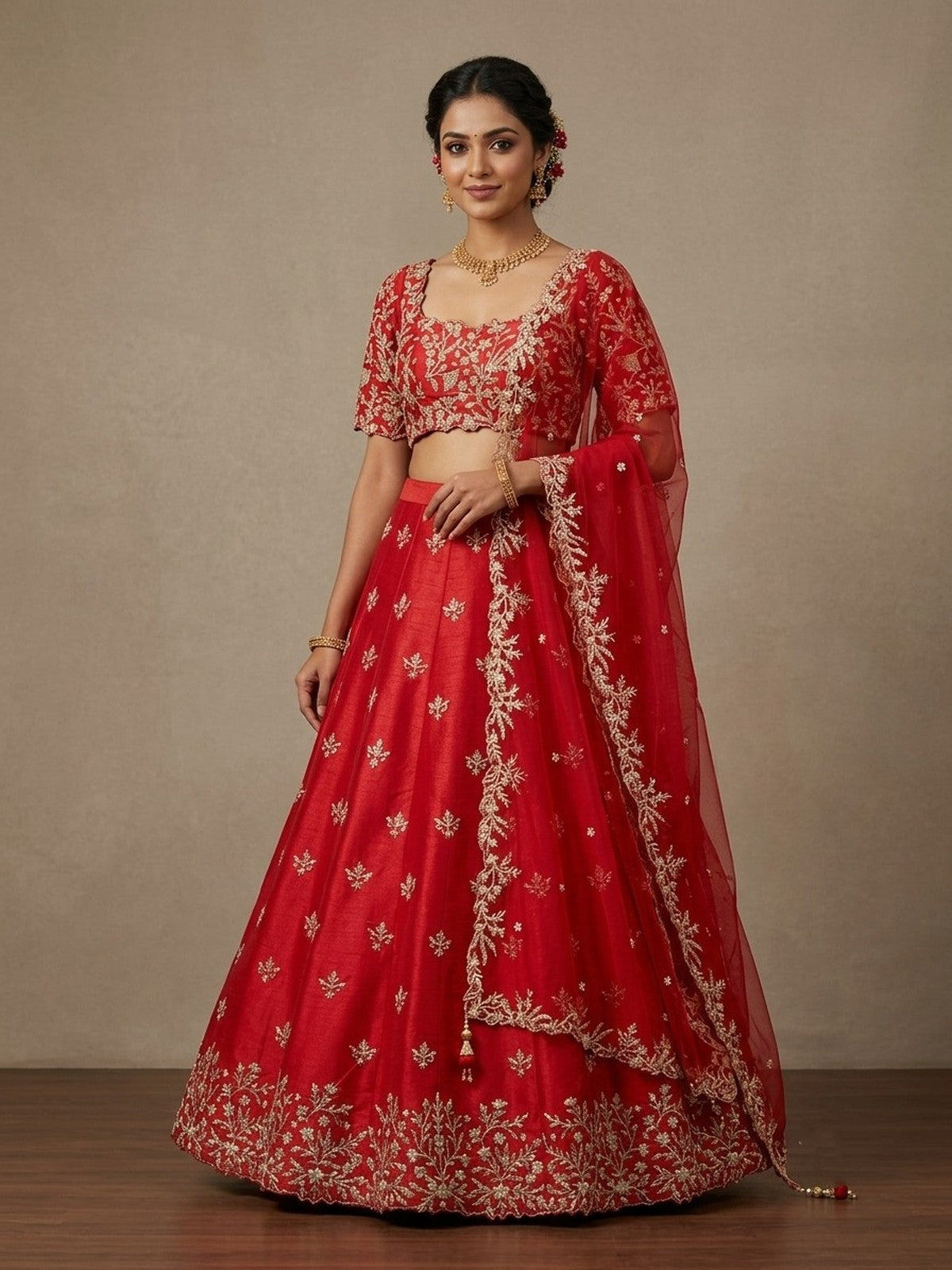 Red Opulence Lehenga Choli