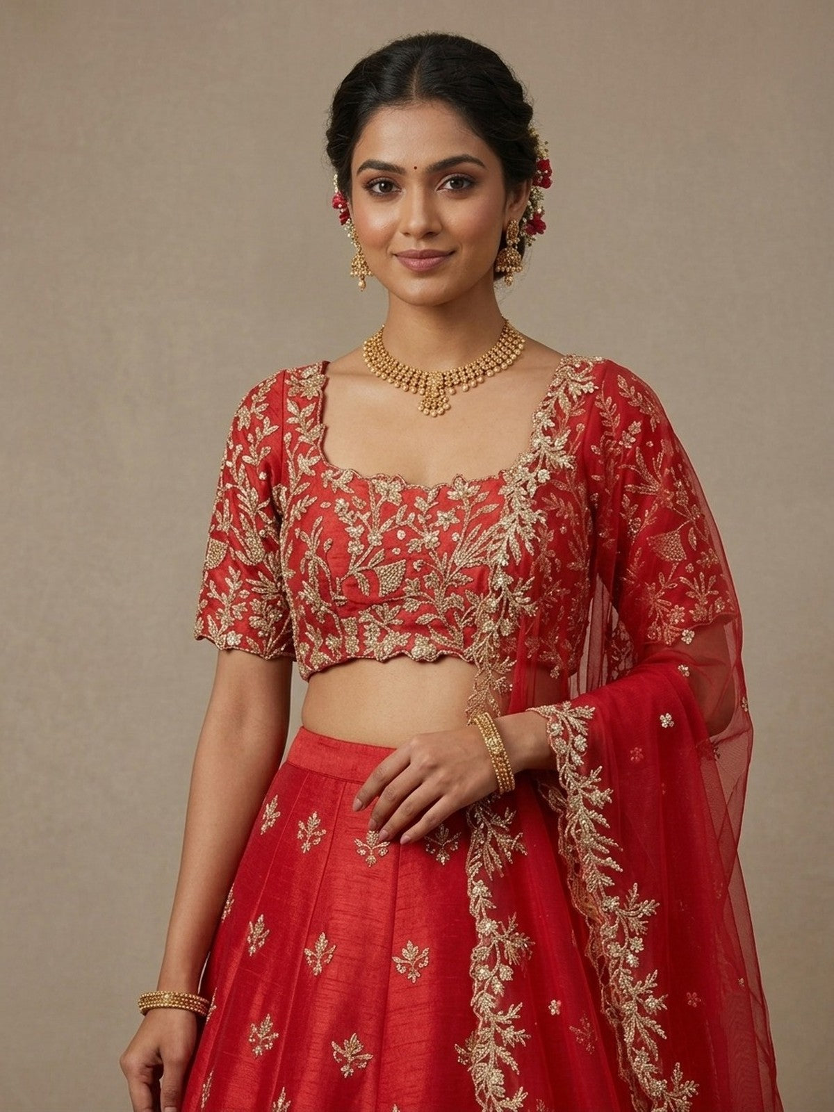 Red Opulence Lehenga Choli