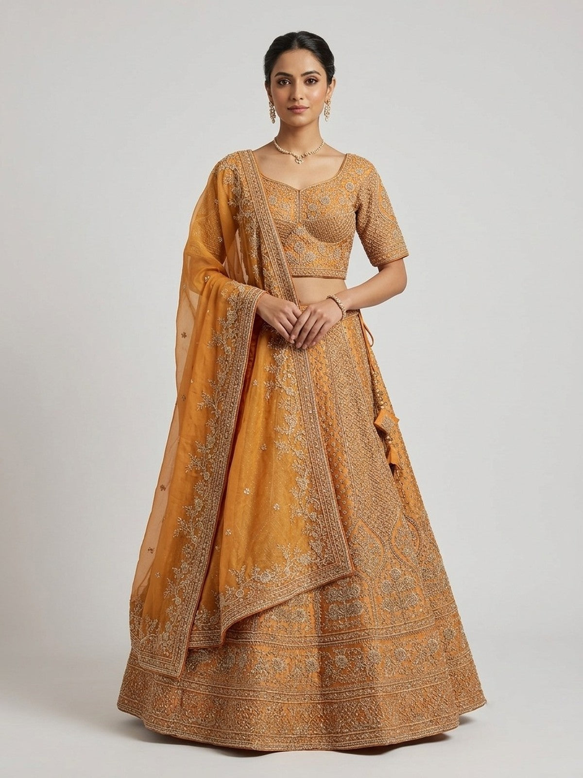 Copper Jashn Lehenga Choli