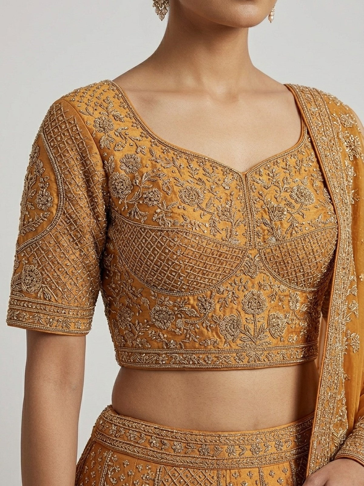 Copper Jashn Lehenga Choli