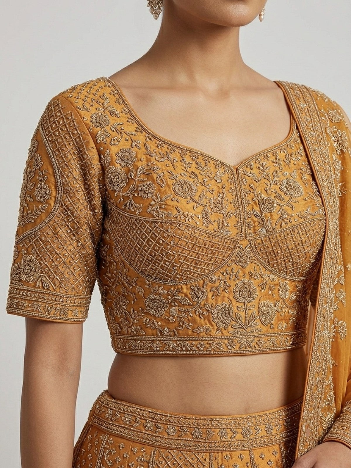 Copper Jashn Lehenga Choli