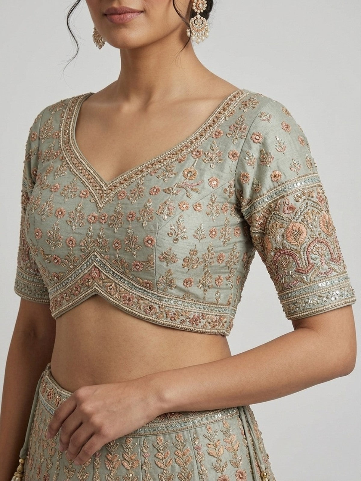 Pista Silk Majesty Lehenga Choli
