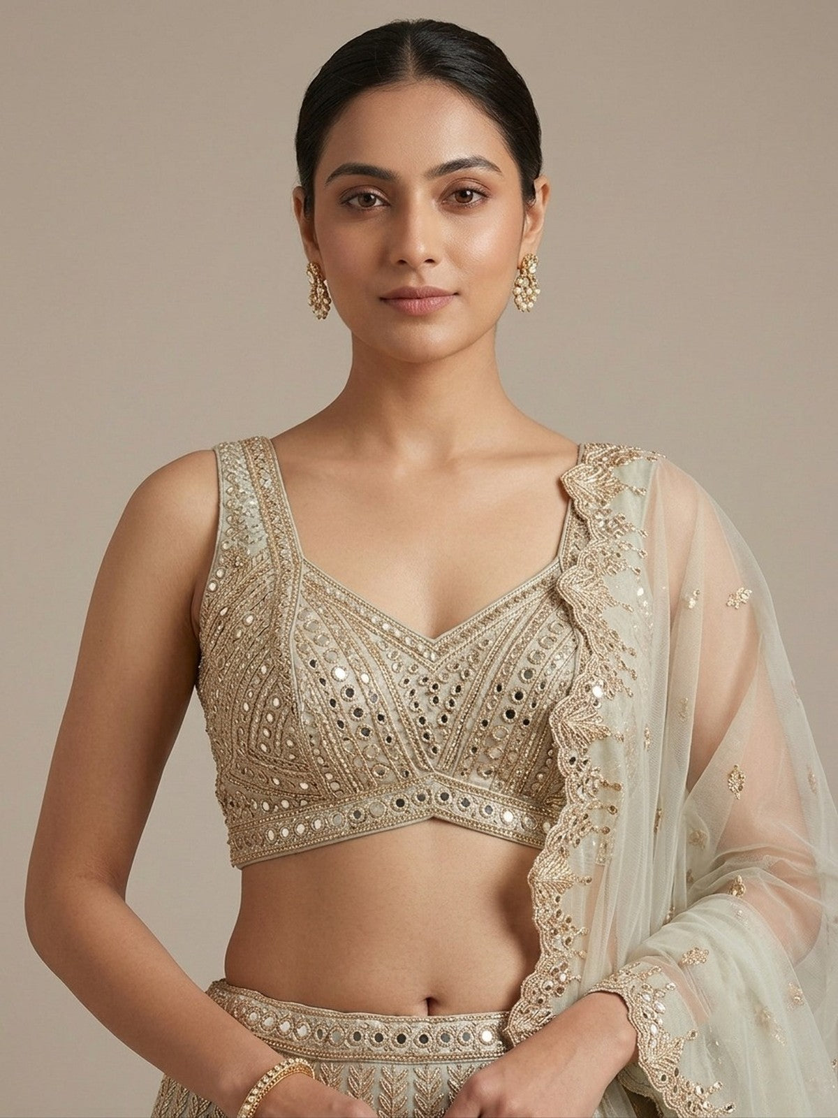 Pista Silk Jashn Lehenga Choli